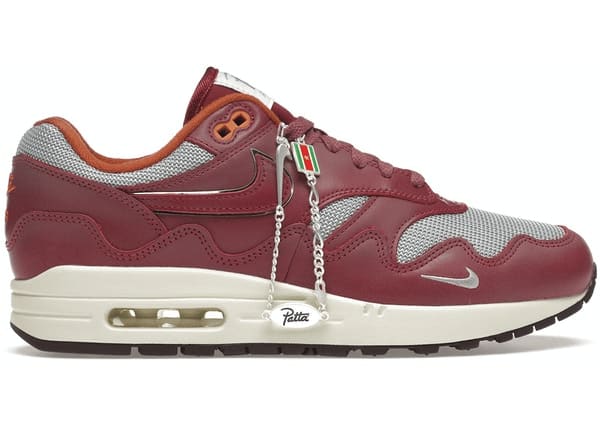 Nike Air Max 1 Patta Waves Rush Maroon (without Bracelet)