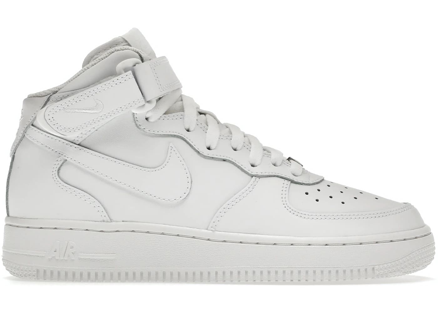 Nike Air Force 1 Mid LE Triple White (GS)