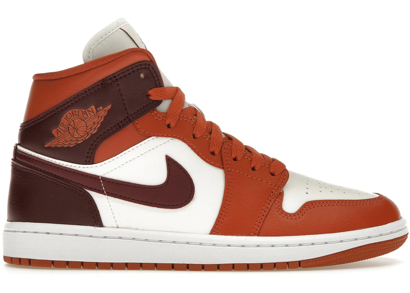 Jordan 1 Mid Dusty Peach Night Maroon (Women's) - outlet