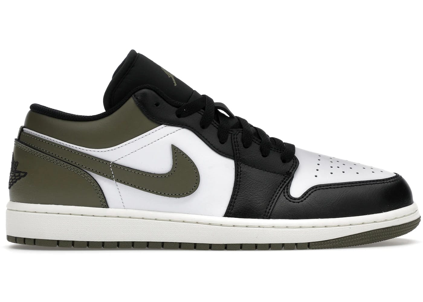 Jordan 1 Low Black Toe Medium Olive - outlet