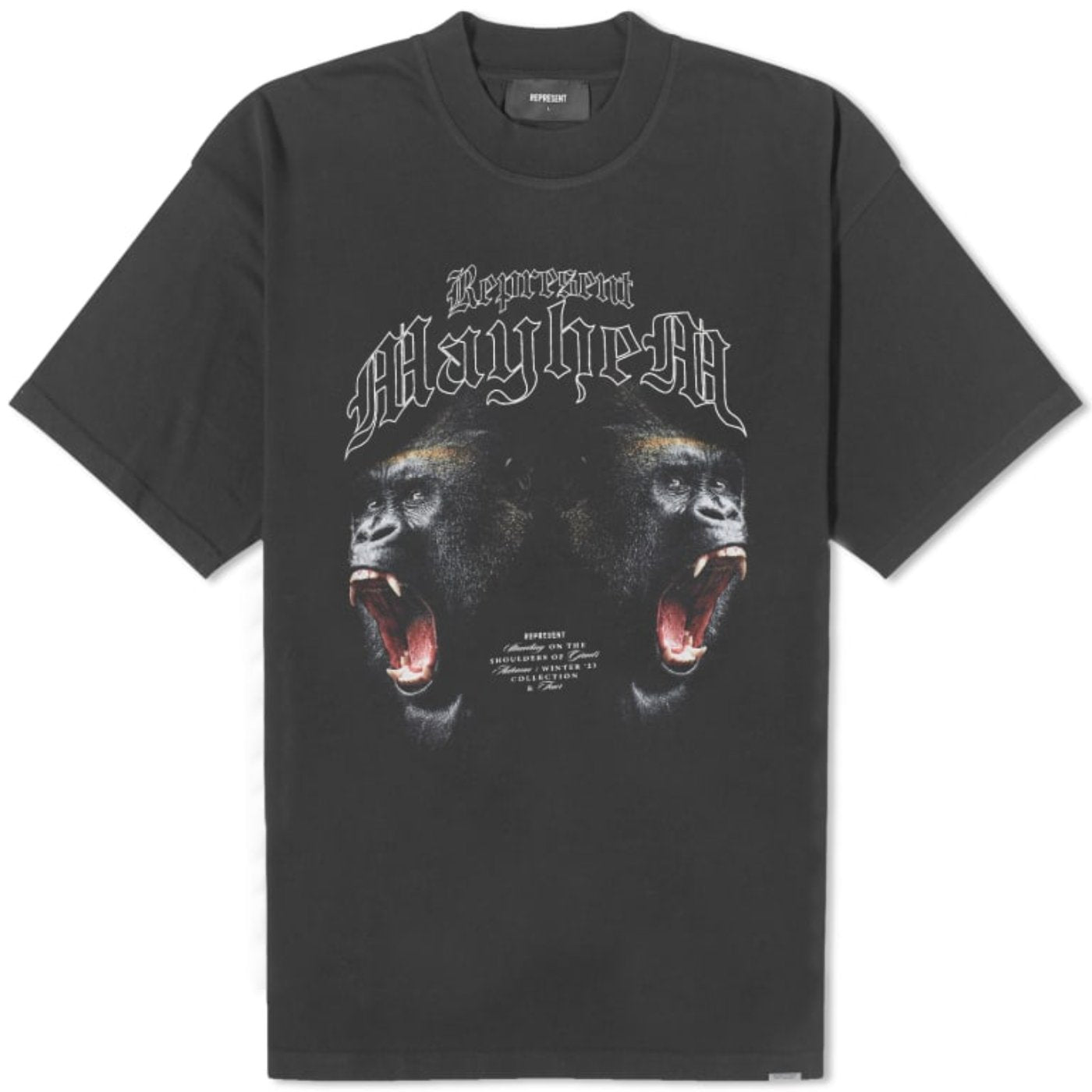 Represent Mayhem T-Shirt - Vintage Black