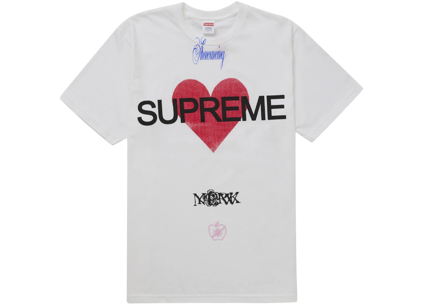 Supreme Announcing Tee White