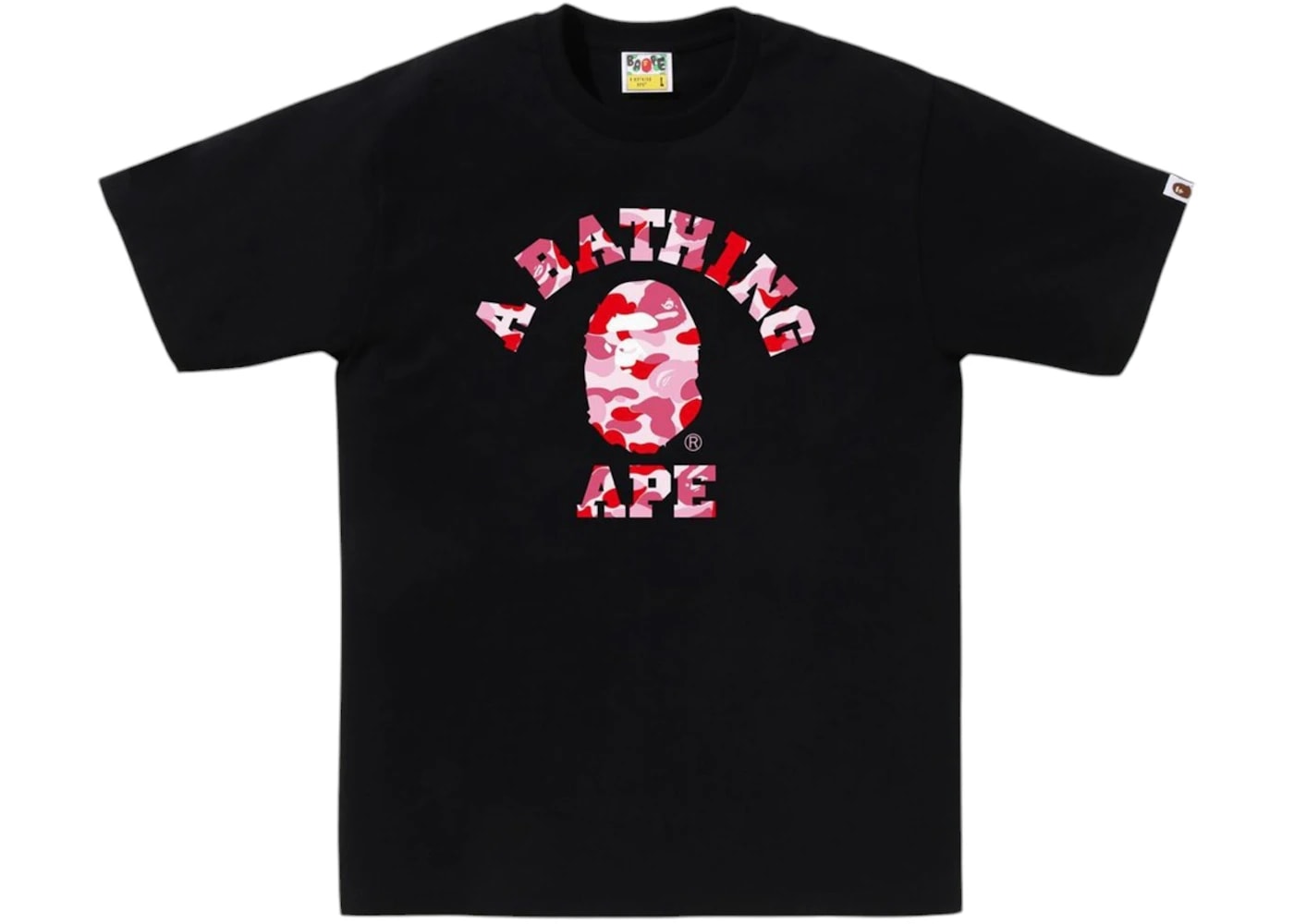 BAPE ABC Camo College (SS25) Tee Black/Pink
