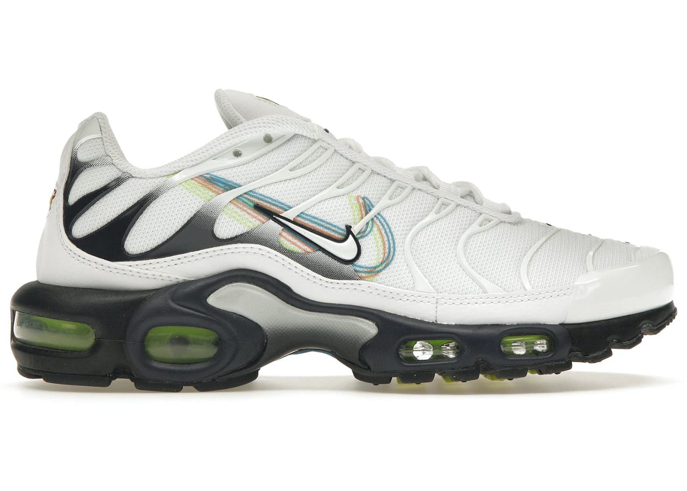 Nike Air Max Plus 3D Swoosh White Volt Football Grey Blackened Blue