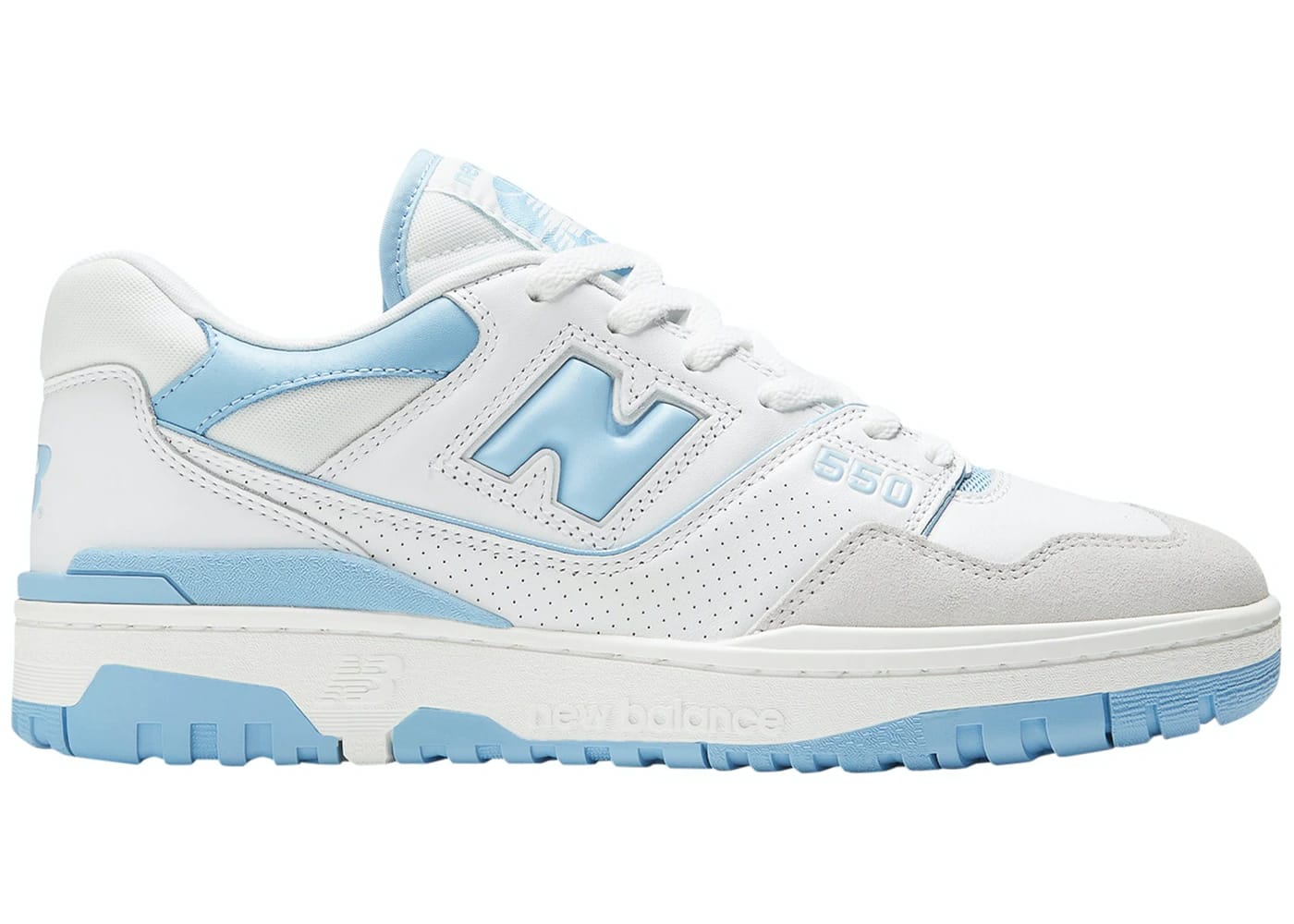 New Balance 550 White Blue Haze Rain Cloud