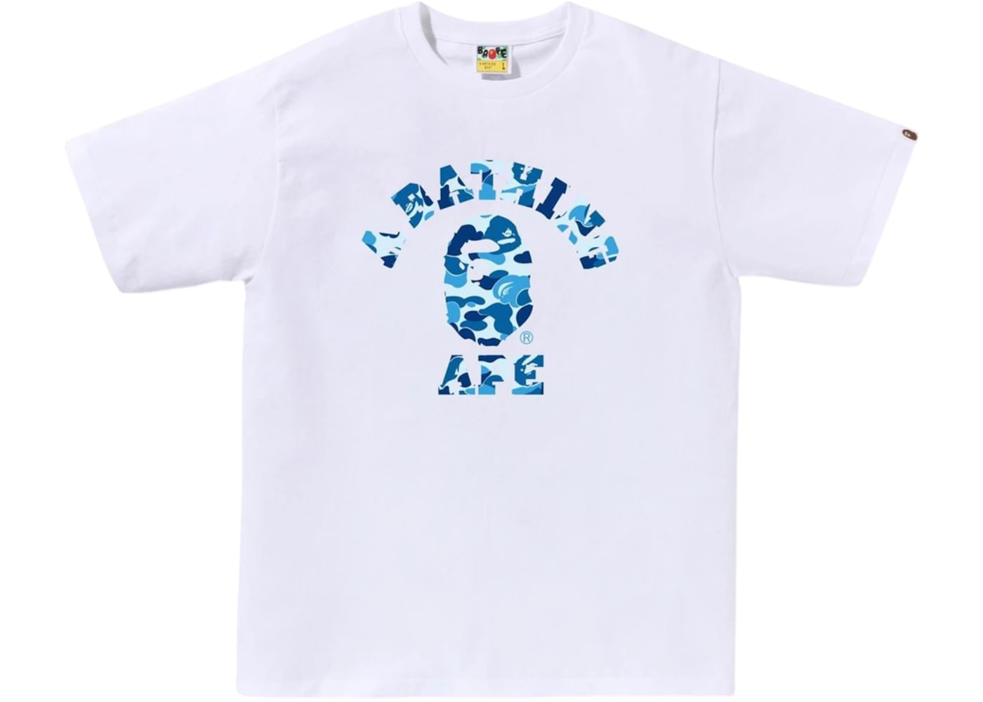 BAPE ABC Camo College (SS25) Tee White/Blue
