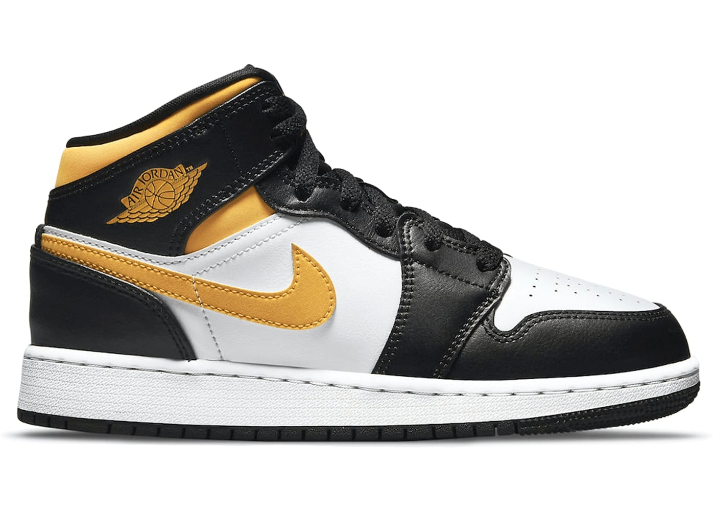 Jordan 1 Mid White Pollen Black (GS)