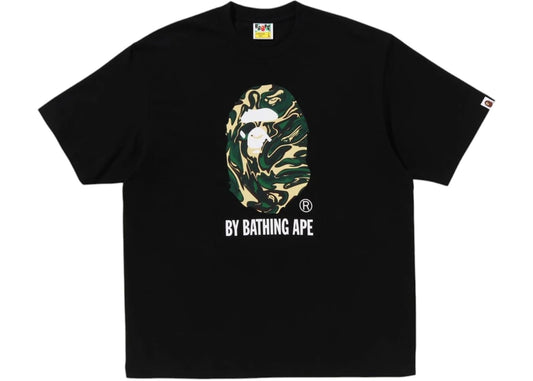 BAPE Marbling Camo By Bathing Ape Relaxed Fit Tee Black
