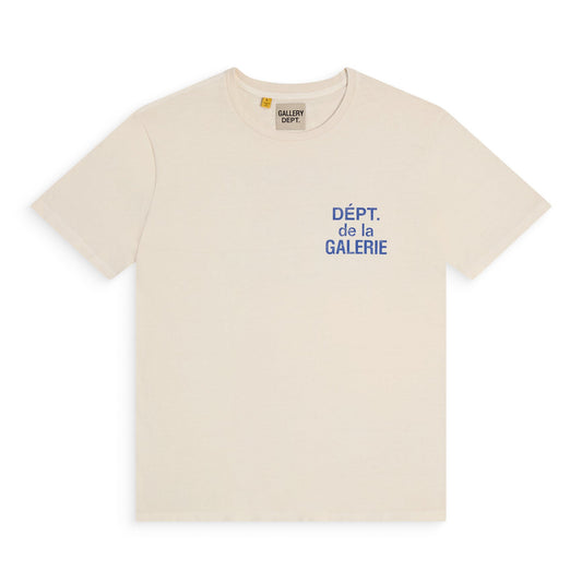 Gallery dept T- shirt cream/blue