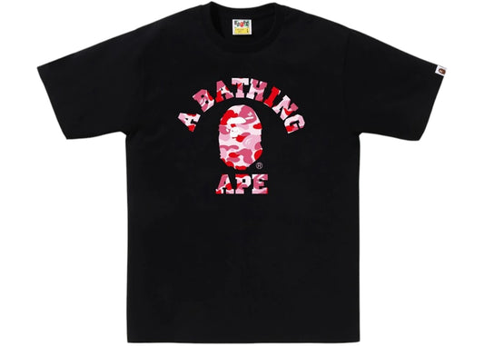 BAPE ABC Camo College (SS25) Tee Black/Pink