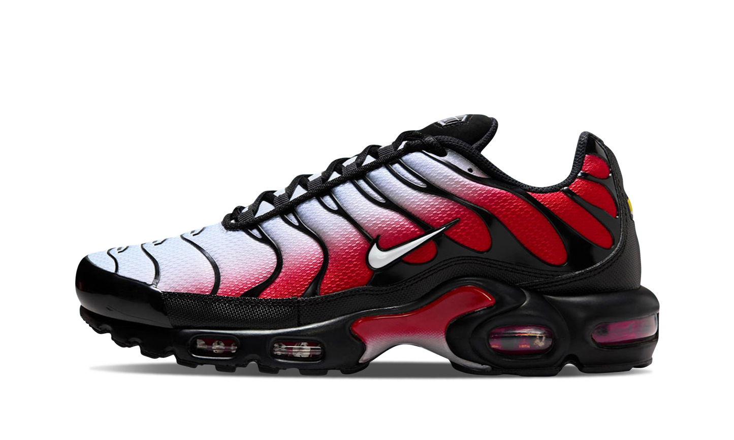 Nike Air Max Plus Pure Platinum University Red Black White